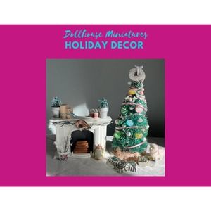 Dollhouse Miniature 1:12 Furniture and Accessories 13 Pieces